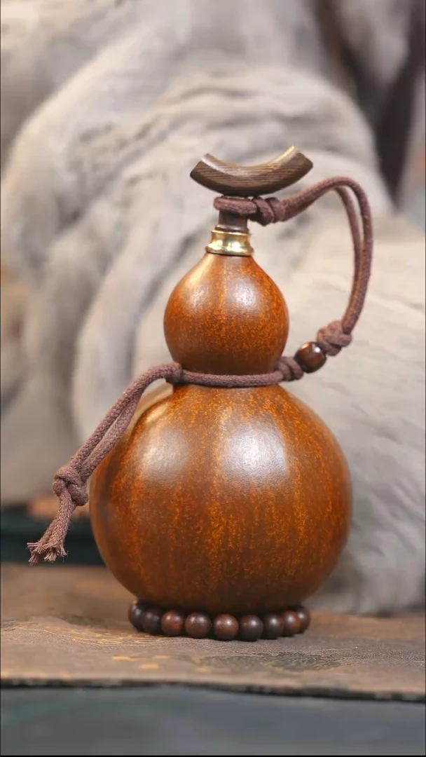 【闪购商品】XQ166大漆酒葫芦不包手串及旋转底座