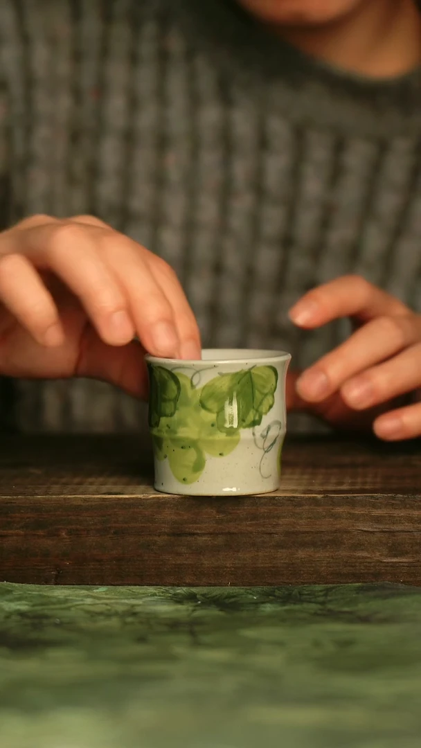 瓷器青诗集手工手绘瓷器