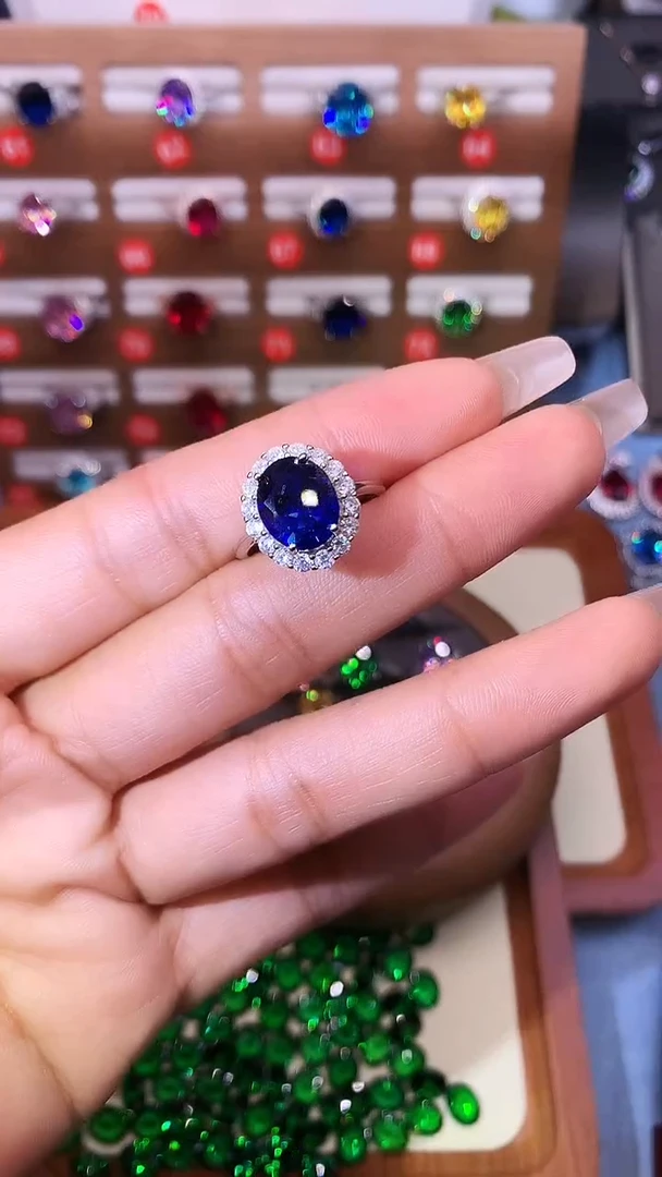 无925银大克拉重工精切高品质戒指