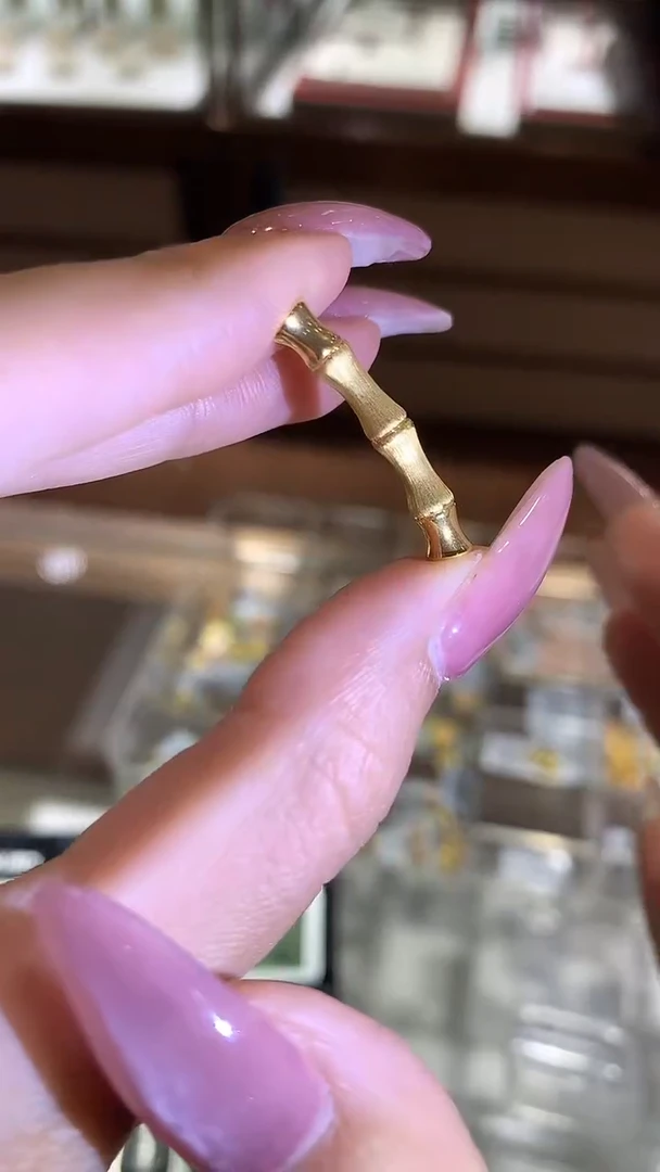 【闪购商品】定制足金吊坠(不含链)竹节