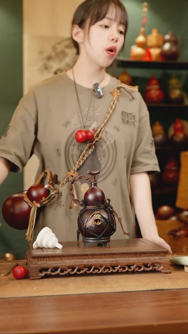 219号精品天然大漆酒葫芦一物一拍~