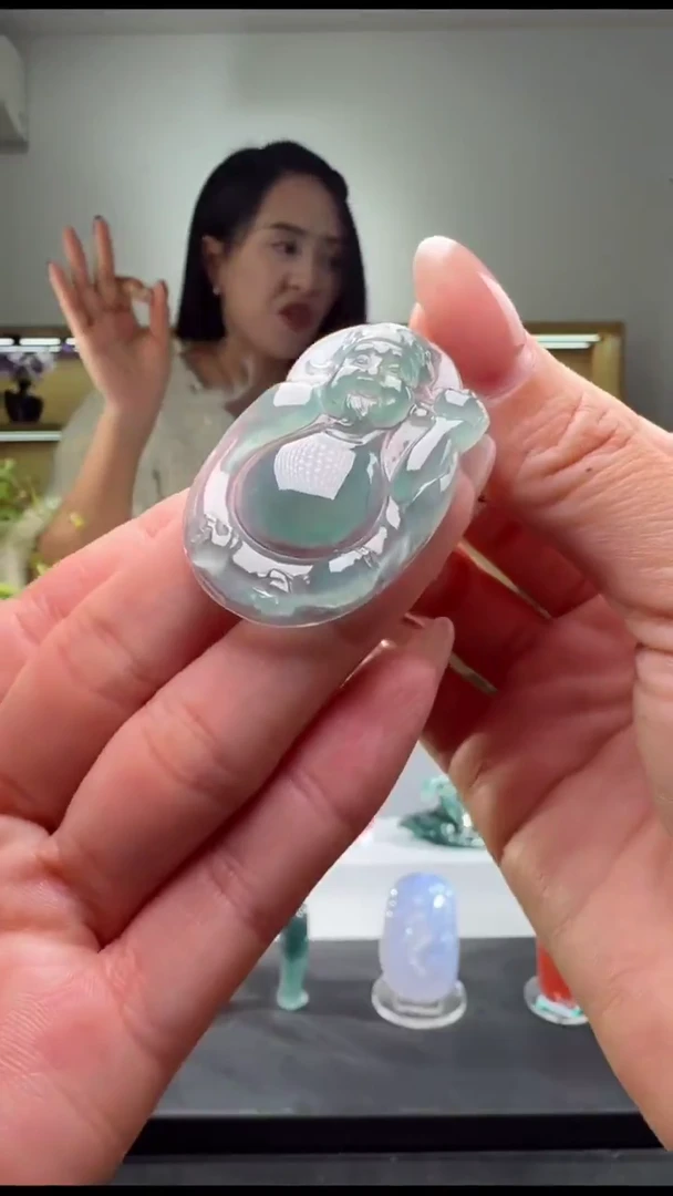 吊坠(不含链)未镶嵌翡翠财神（多样性发其一）