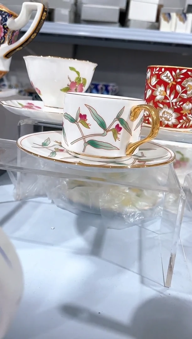 瓷片陶瓷（简装） 咖啡杯一套