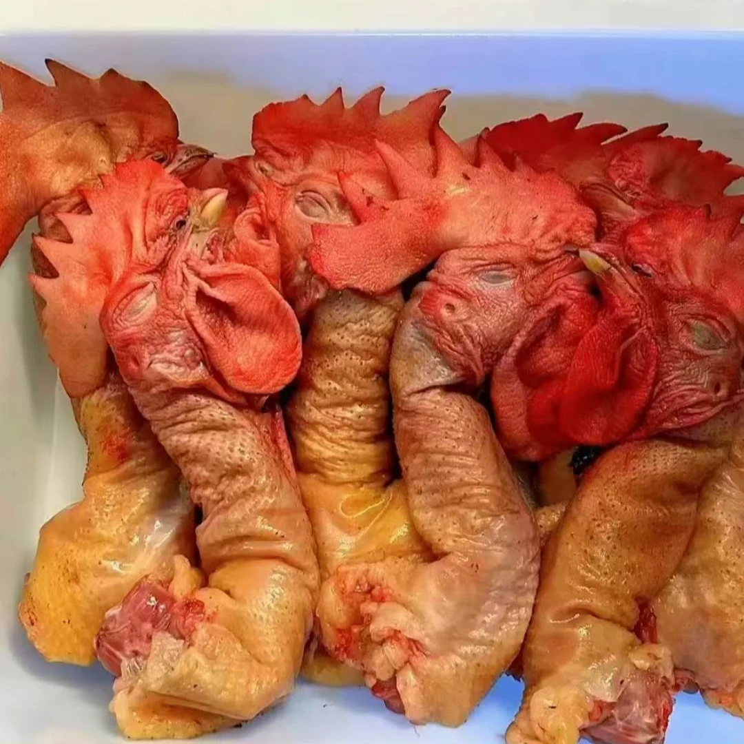 东北笨鸡鸡头脖大冠的 散养土鸡鸡头脖 新鲜鸡头脖 头脖一体