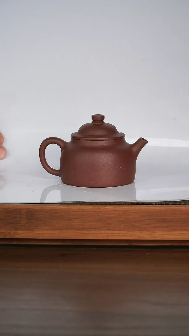 【闪购商品】紫砂茶壶 笠帽徳钟 深井老紫泥 150cc