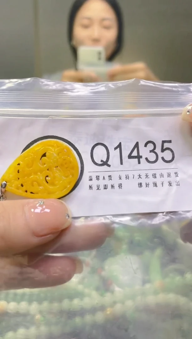 翡翠未镶嵌颈饰/Q/翡翠A货一图一物