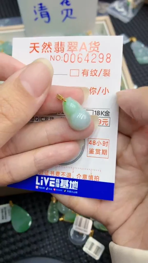 【闪购商品】翡翠颈饰18K金镶嵌            8