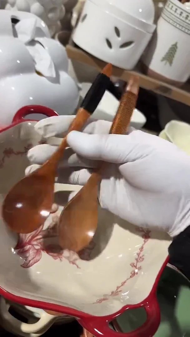 陶瓷2个木勺 微瑕凑满20元包邮