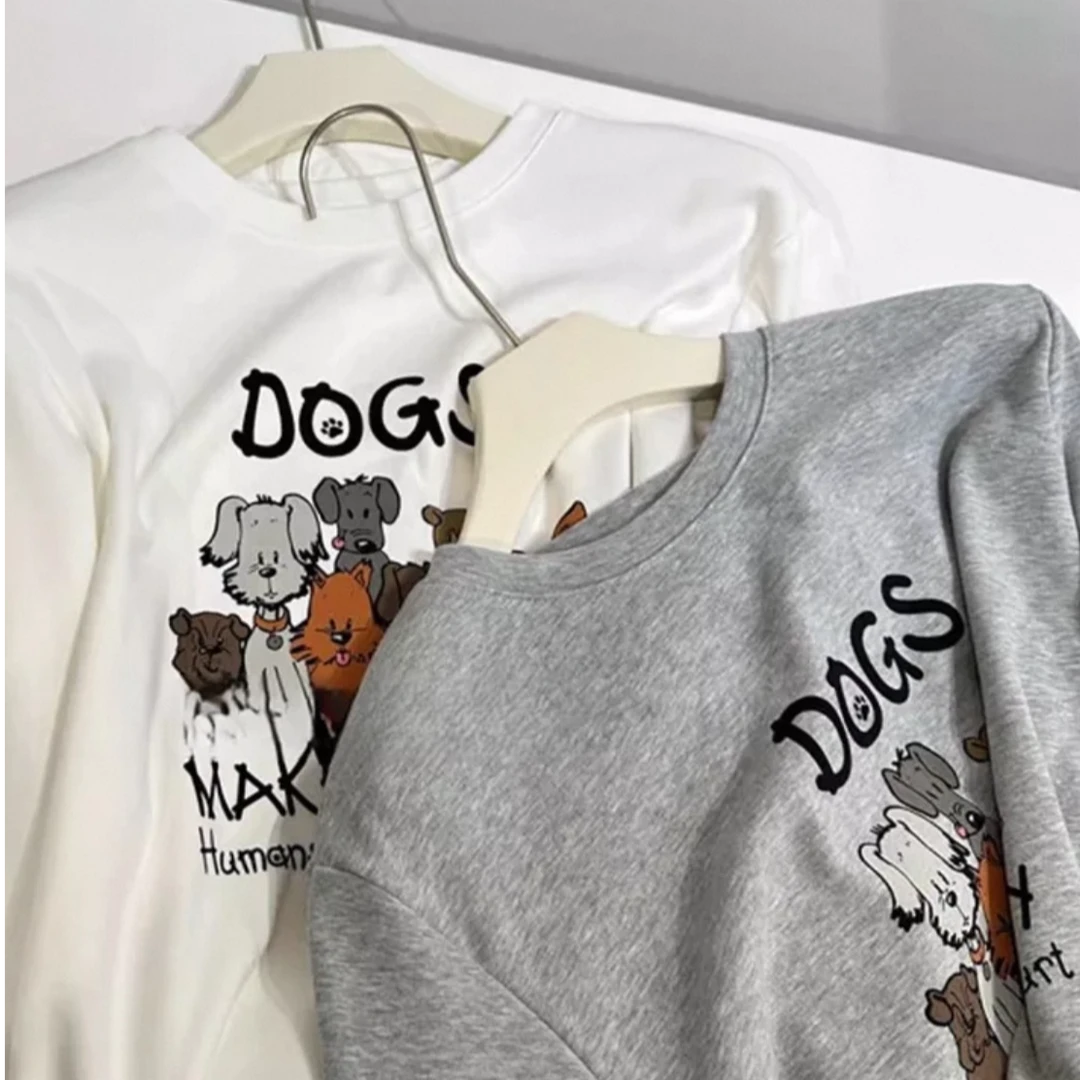 -ARRLMORRE品牌【萌宠家族】高品质液氨棉卡通印花短袖