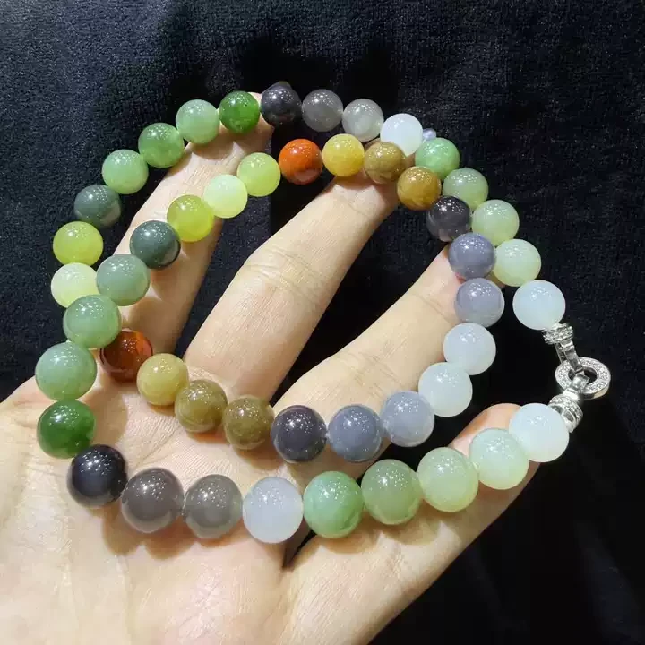 s925和田玉多宝项链 s925和田玉多宝项链