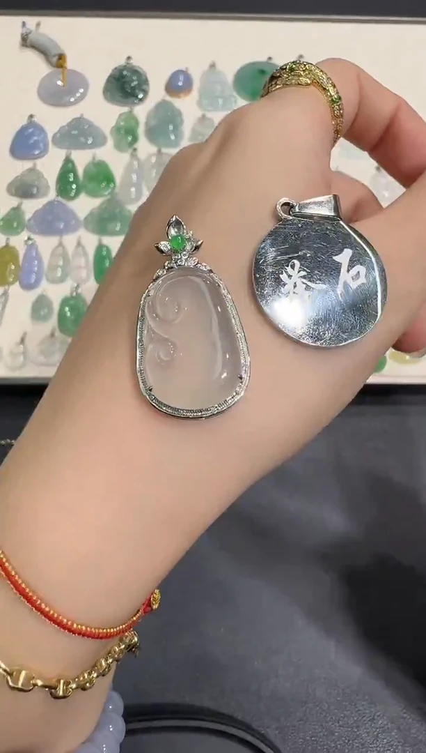 颈饰18K金镶嵌翡翠X1215-1501-457