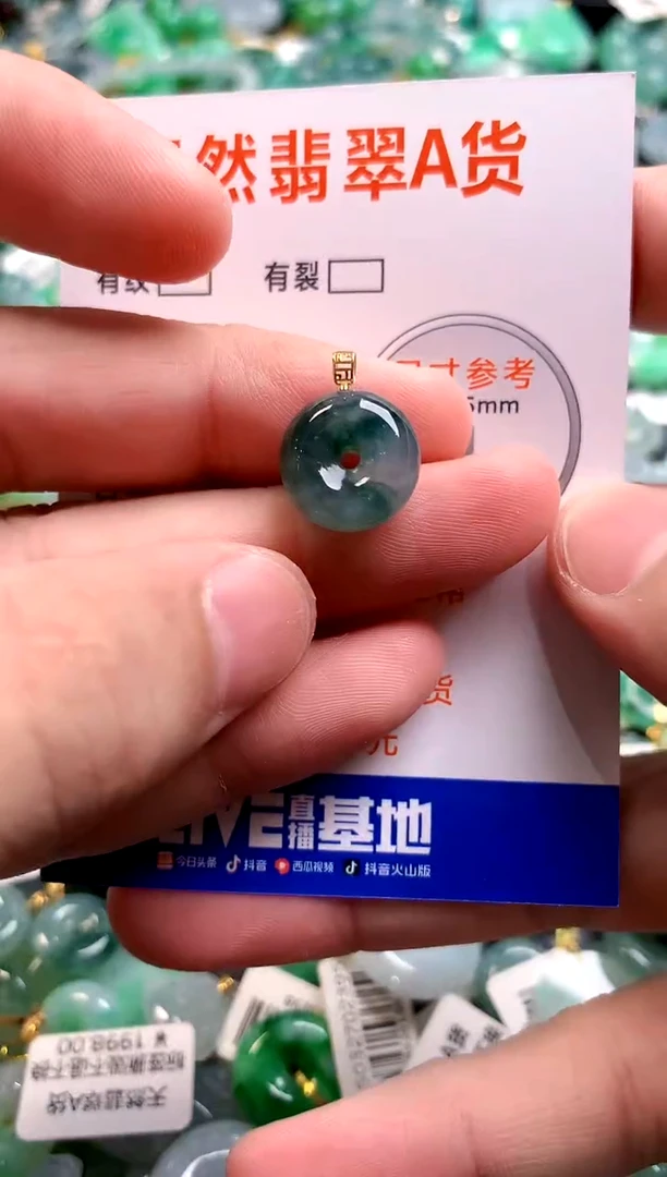 颈饰18K金镶嵌翡翠13006295
