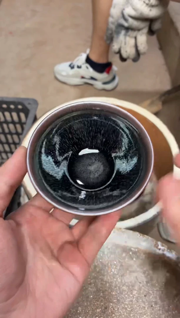 茶盏真柴烧建盏换点柴火