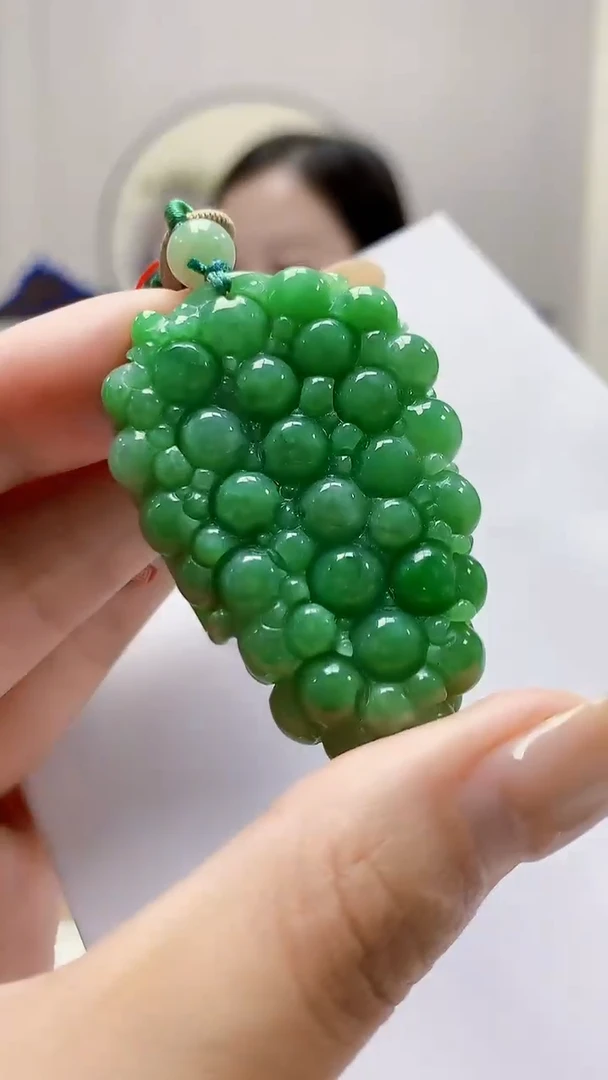 未镶嵌定制翡翠4852MM-毛货挂件63