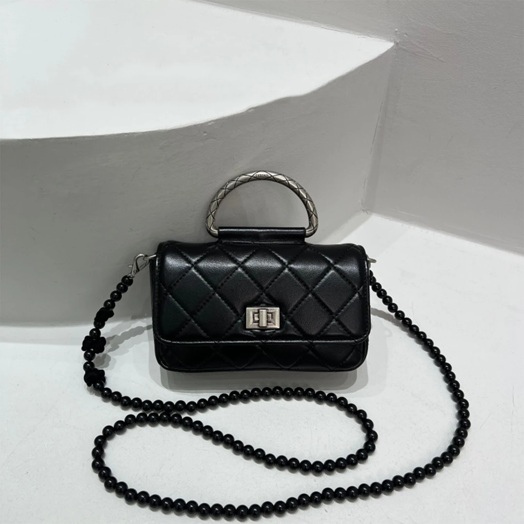 【洛洛定制】ZT-D7151-贝母黑轻奢时尚百搭新款女包