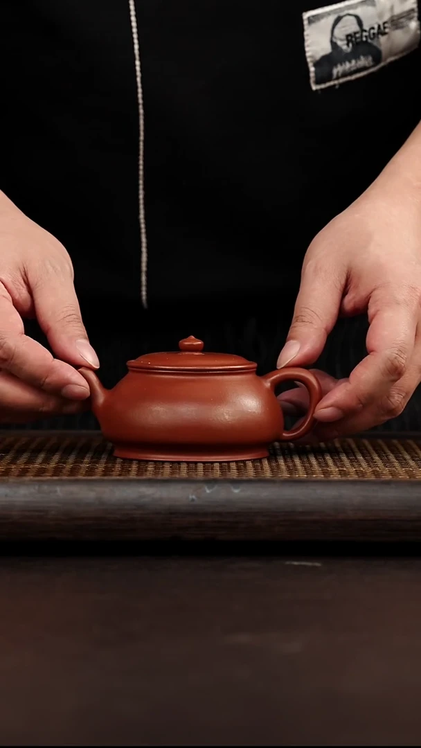 紫砂茶案宜兴悦茗壶紫砂  朱泥 净瓦