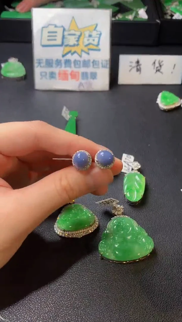 颈饰银S925镶嵌翡翠翡翠