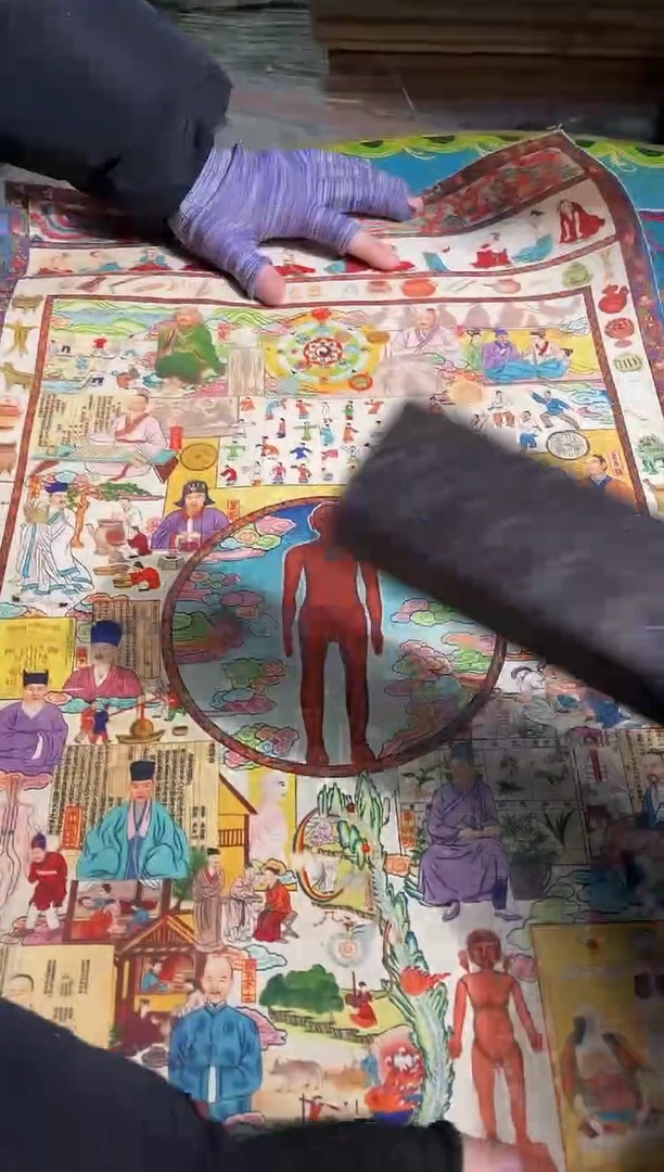 卷轴画路路的唐卡tk160