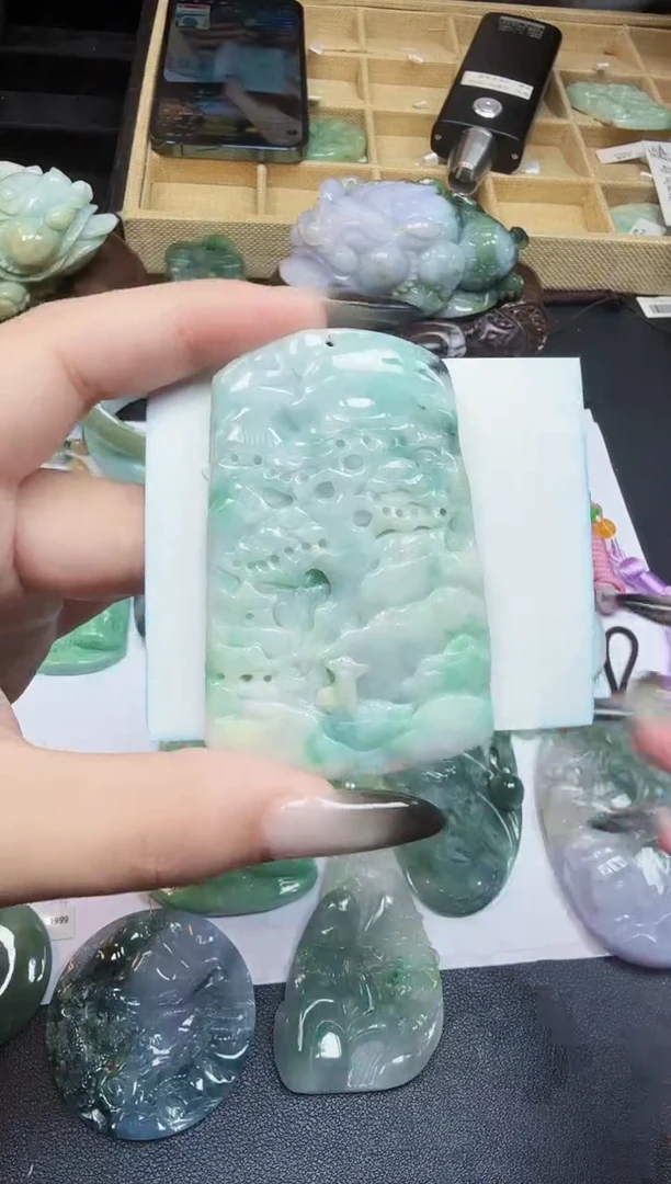 未镶嵌挂件翡翠天然缅甸A货翡翠