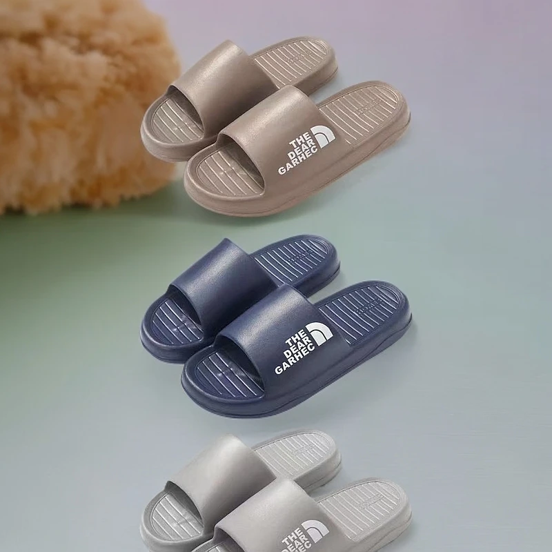 2221-1回弹厚底软底男士一字拖耐磨夏季夏季防臭软拖鞋休闲灰色