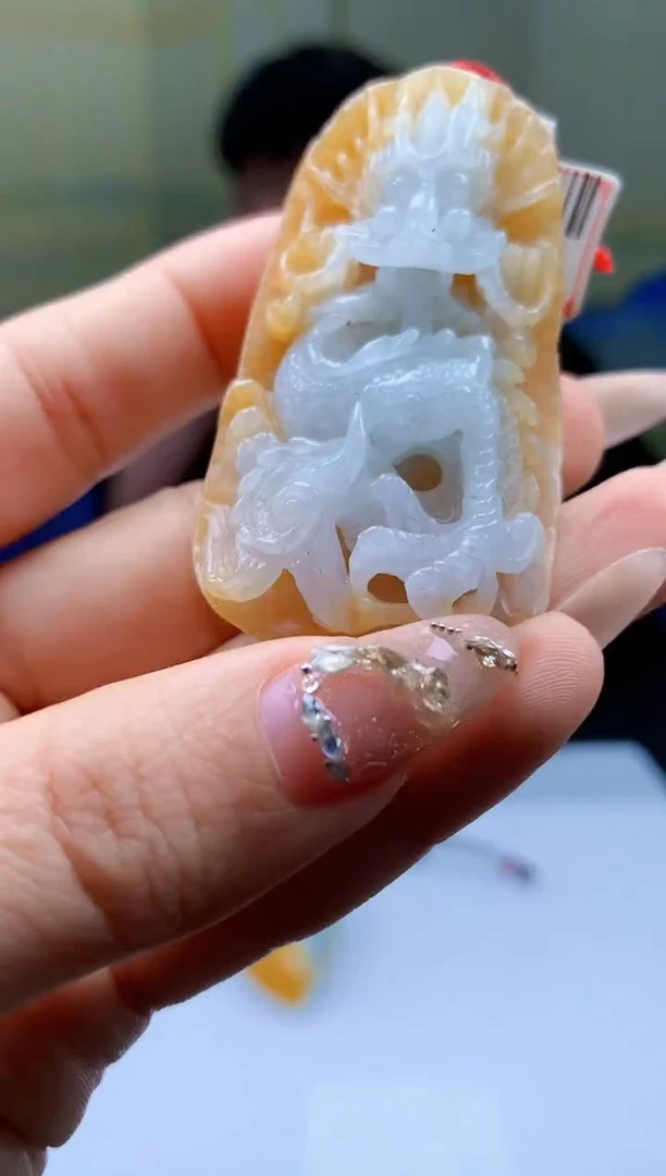 【闪购商品】定制翡翠未镶嵌5060ty-毛货挂件78