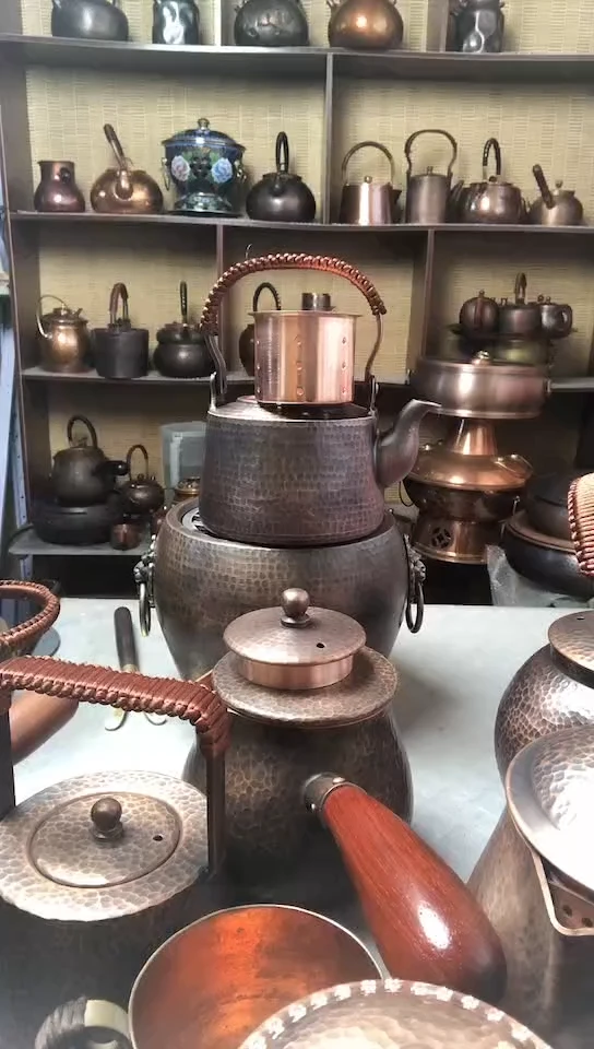 贵金属紫铜 泡茶壶