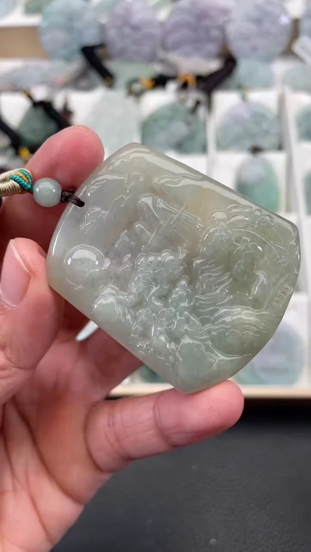 颈饰未镶嵌翡翠天然缅甸翡翠A货438