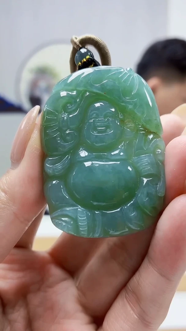 未镶嵌定制翡翠4917MM-毛货挂件57