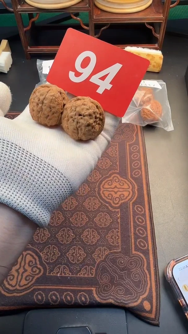 把件文玩核桃40甲骨文