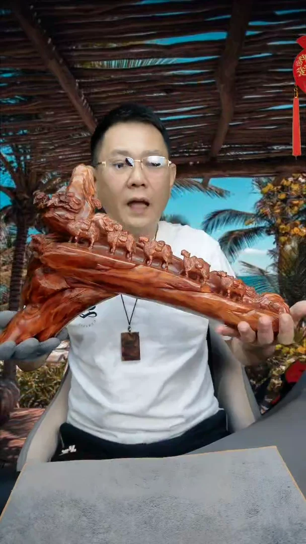 把件黄花梨/降香黄檀海黄野生中性料丝绸之路大摆件
