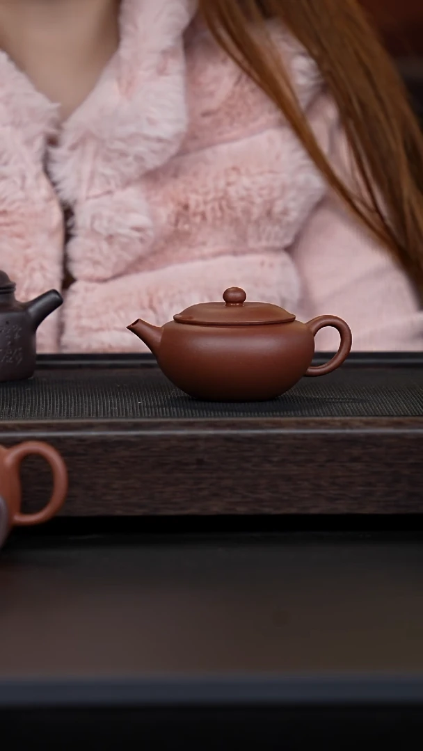 【闪购商品】紫砂茶壶孤品红皮龙钵盂