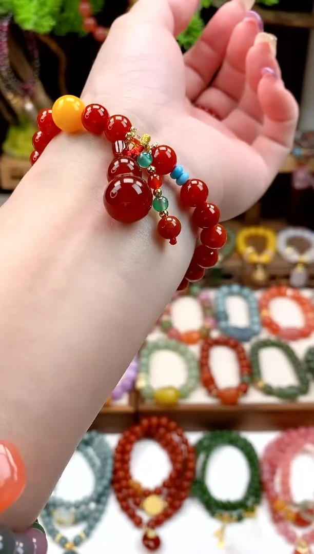 手饰玛瑙未镶嵌葫芦8mm