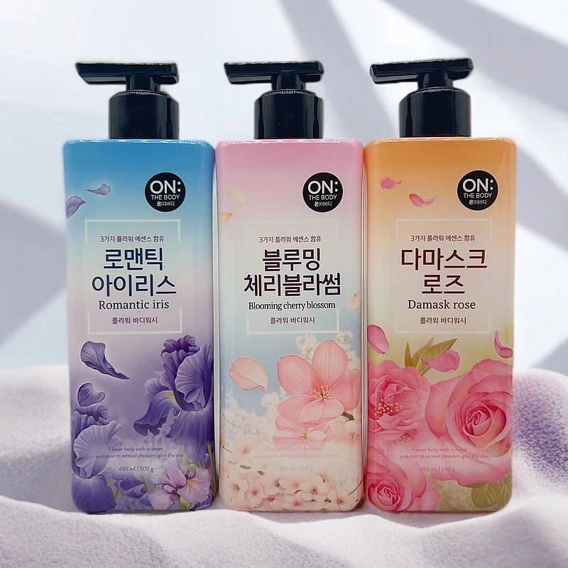 韩国进口安宝笛ON沐浴露花香鸢尾花玫瑰樱花