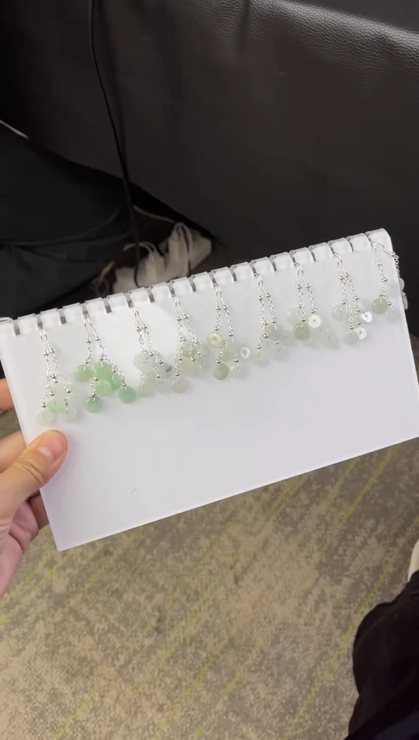 未镶嵌翡翠耳饰K276 多样性发一对
