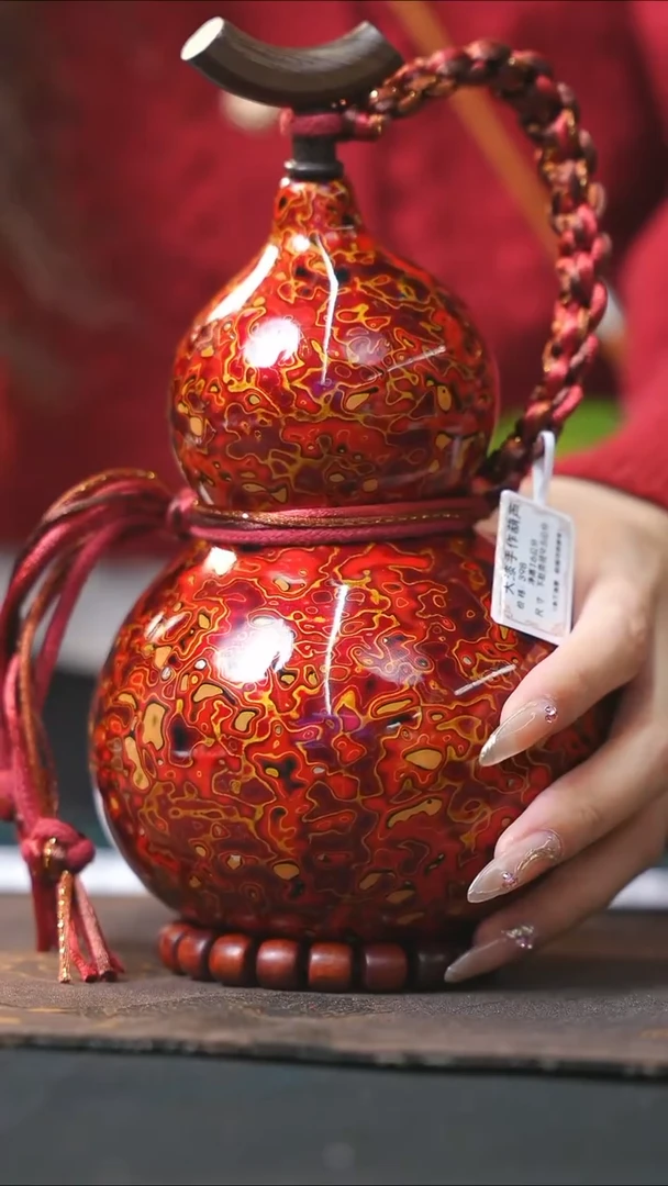 【闪购商品】WZ232漆艺酒葫芦不包手串及旋转底座