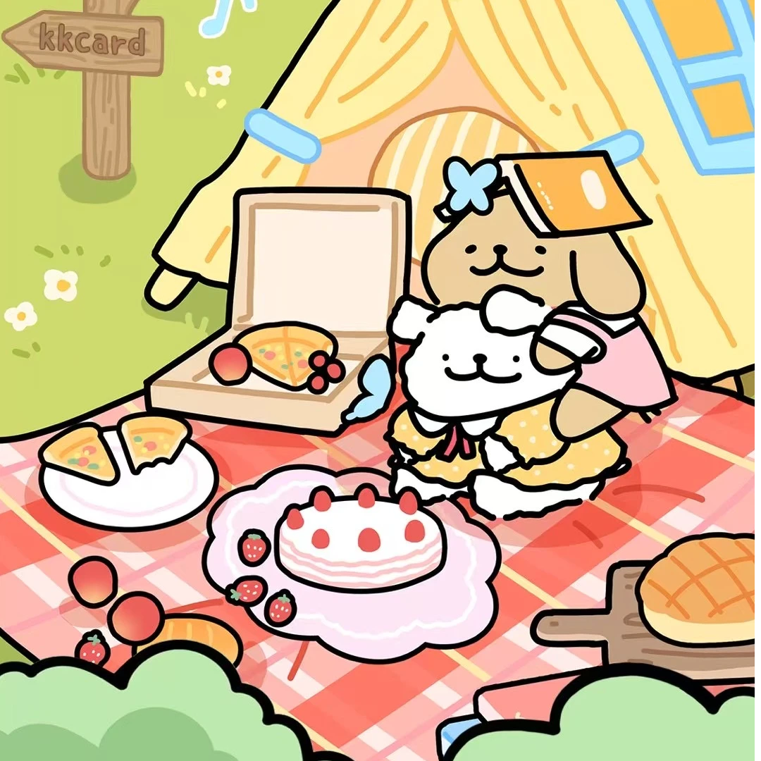 【叠叠】《线条小狗》-KK Card 动漫卡牌