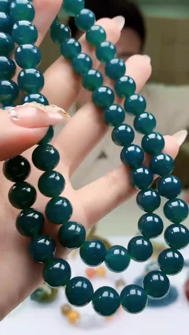 【闪购商品】定制翡翠未镶嵌4990ty-毛货珠链12