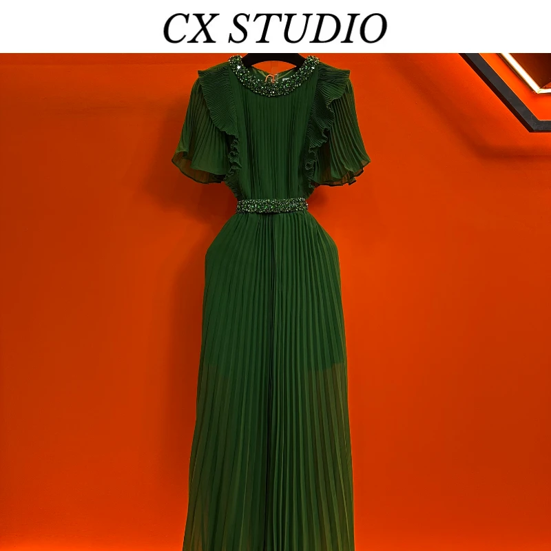 QC编码17 经典收腰轻奢时尚夏季连衣裙（定制女装）TG545