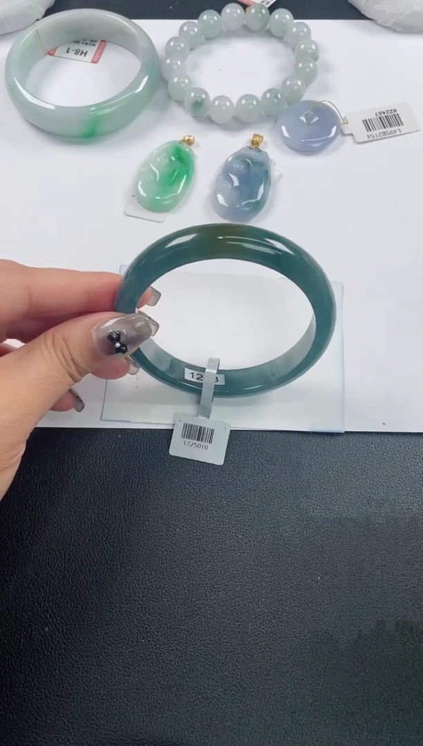 未镶嵌手镯翡翠基地发货H8991 58+