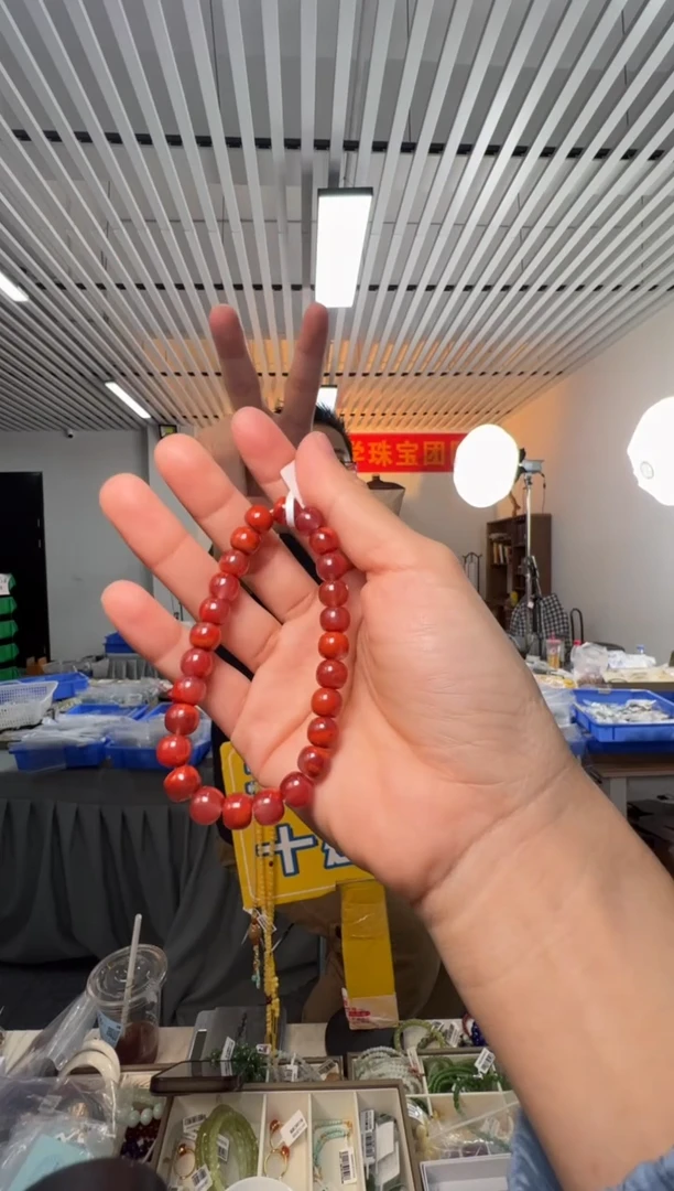 未镶嵌手链南红玛瑙约7-7.5mm南红玛瑙老型珠手串