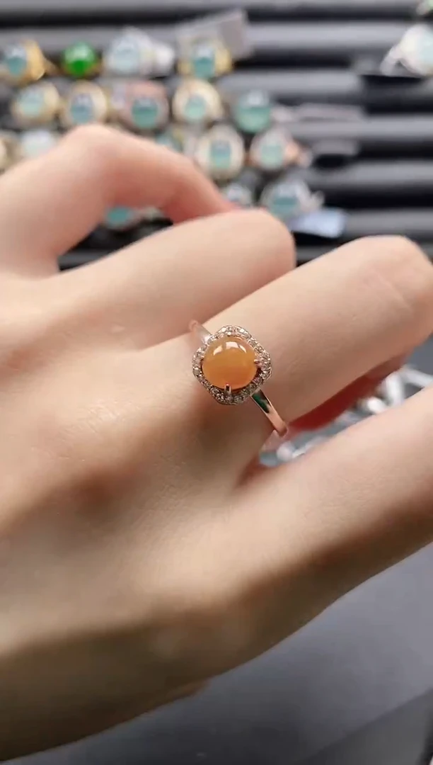 【闪购商品】翡翠戒指银S925镶嵌1111