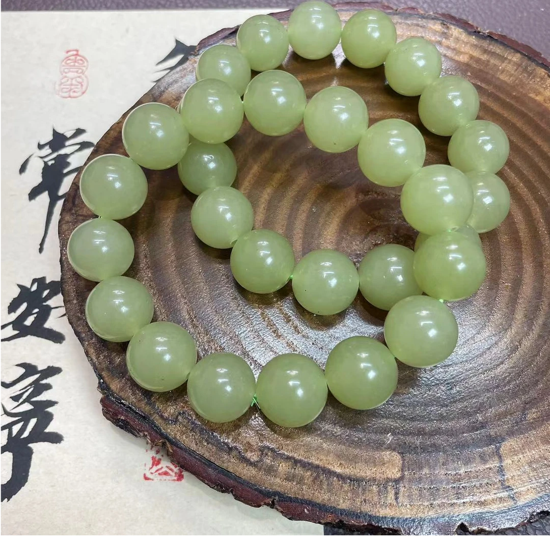 和田湖水绿手串-拍一发一-卡14