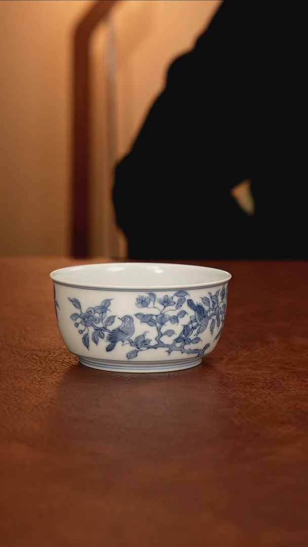 景德镇瓷器，青花瓷手绘茶具~