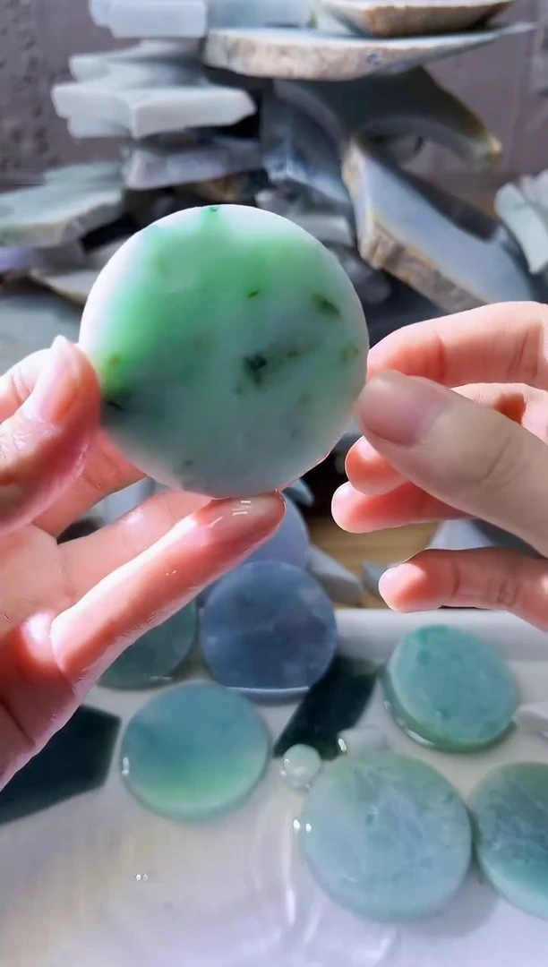 裸石翡翠翡翠a货正品玉石古陈691