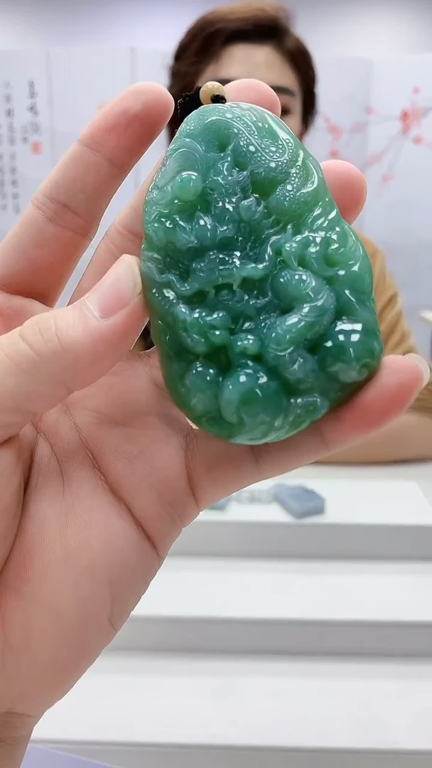 定制翡翠未镶嵌4829bb-毛货挂件143