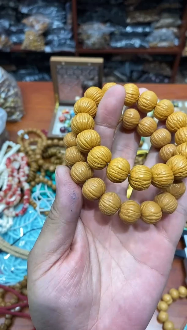 非洲檀香手串/手链大金豆猴头单圈卡16+