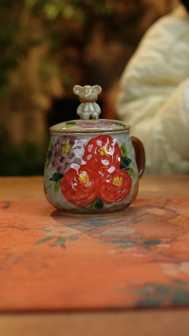 【闪购商品】瓷片1969景德镇手工手绘釉下彩高温瓷