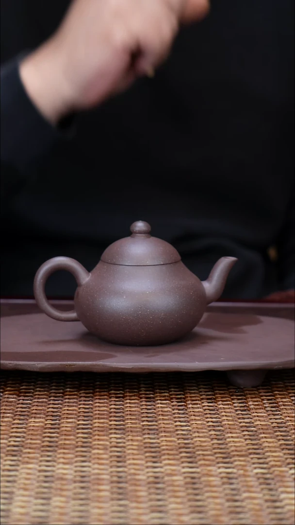 茶壶紫砂汀禾紫砂底槽清《梨形》