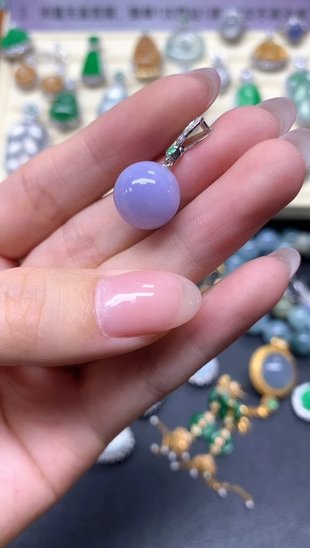 【闪购商品】翡翠吊坠(不含链)18K金镶嵌吊坠|1600+160