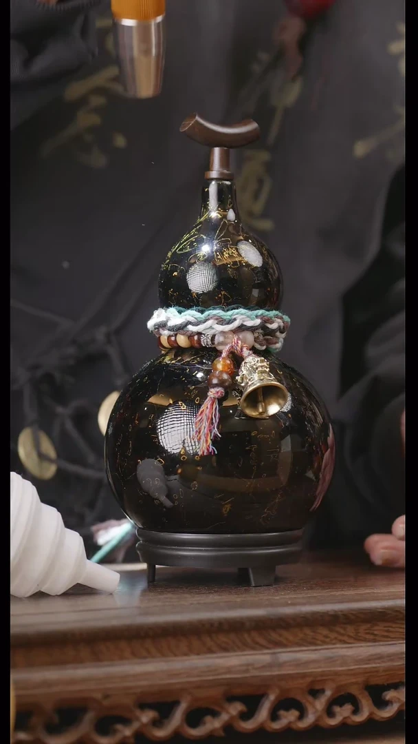 【闪购商品】153号精品天然大漆工艺防渗内胆酒葫芦~
